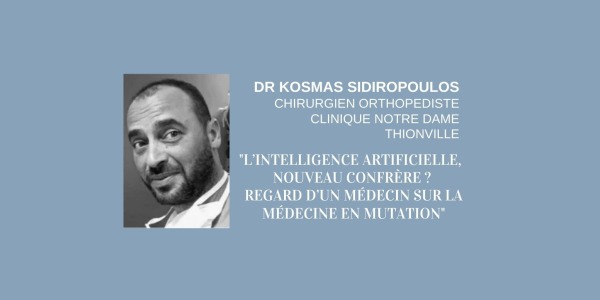 INTERWIEW Dr SIDIROPOULOS "L’intelligence artificielle,   nouveau confrère ?